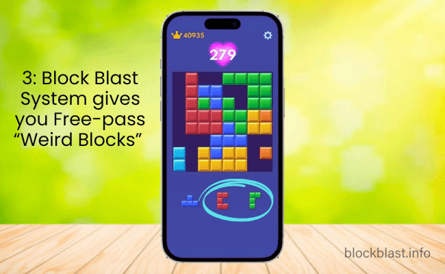 Enjoy free-pass by weird blocks during your game