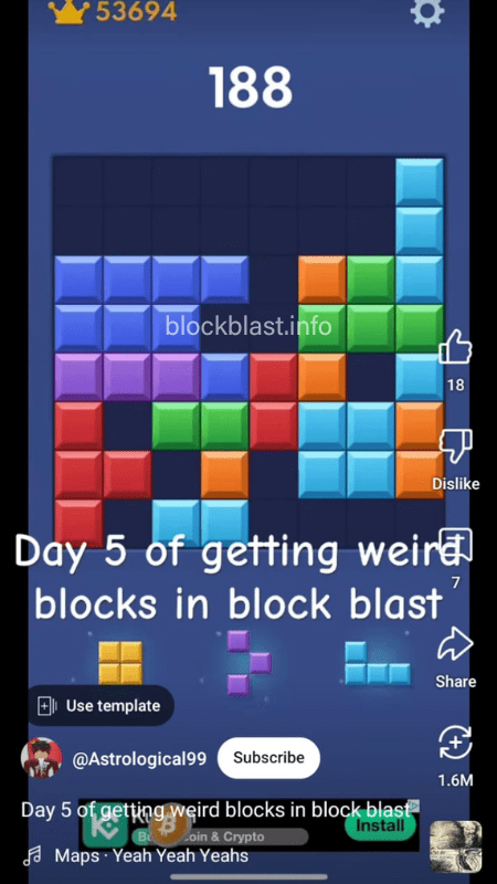 Know and enjoy Weird Blocks in Block Blast